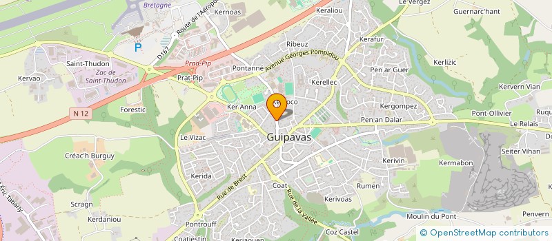 localisation de l'entreprise SCI LE BOUNTY 2  GUIPAVAS