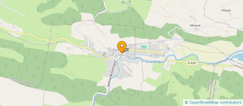 localisation de l'entreprise SCI LE BOUQUET à LA BASTIDE-SUR-L'HERS