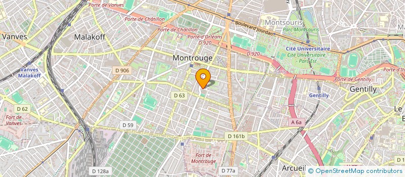 localisation de l'entreprise SCI LE BOUQUETIN DES ROTS  MONTROUGE