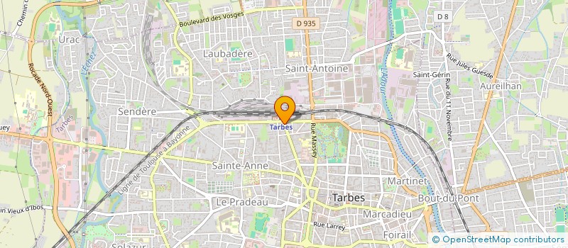 localisation de l'entreprise SCI LE BOUQUINISTE  TARBES