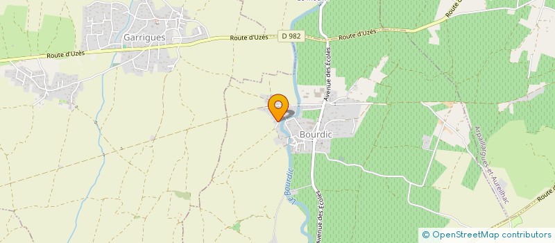 localisation de l'entreprise SCI LE BOURDIC  BOURDIC