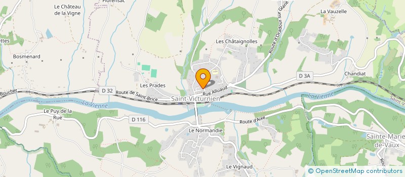 localisation de l'entreprise SCI LE BOURDON à SAINT-VICTURNIEN