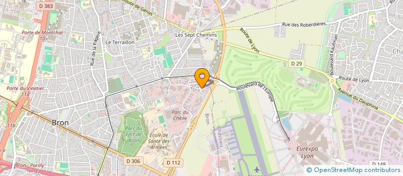 localisation de l'entreprise SCI LE BOURG 2016  BRON