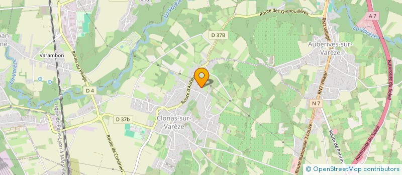 localisation de l'entreprise SCI LE BOURG  CLONAS-SUR-VAREZE