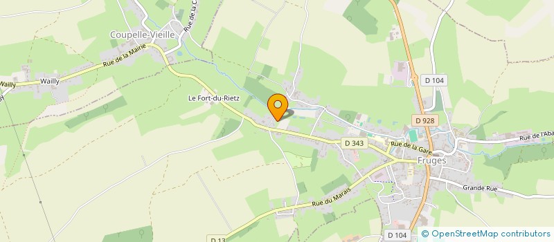 localisation de l'entreprise SCI LE BOURG  FRUGES