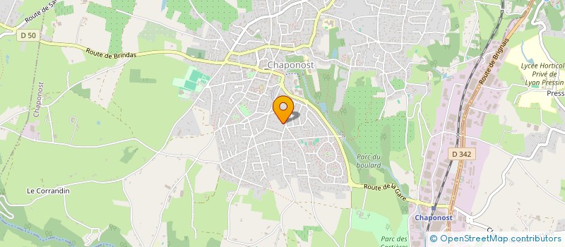 localisation de l'entreprise SCI LE BOURG  CHAPONOST