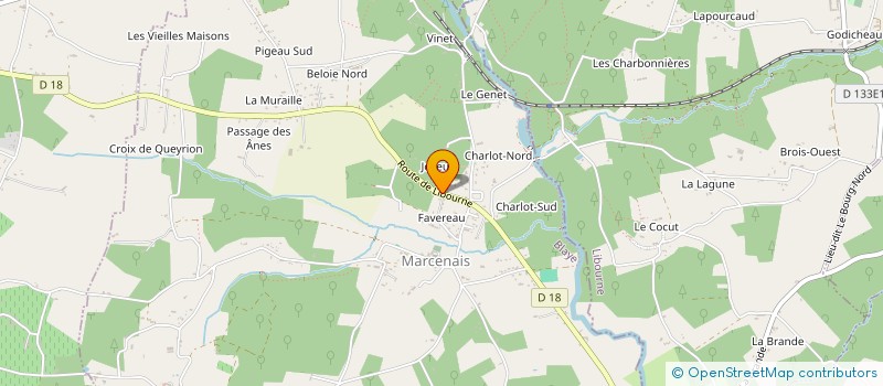 localisation de l'entreprise SCI LE BOURG  MARCENAIS