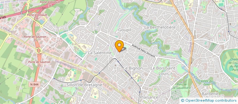 localisation de l'entreprise SCI LE BOURGEOIS à ORVAULT