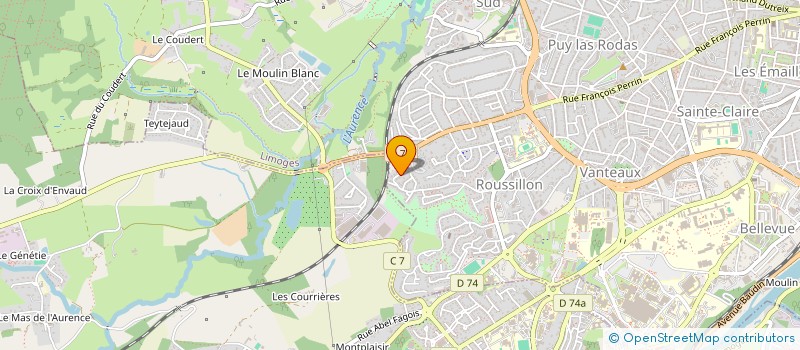 localisation de l'entreprise SCI LE BOURGERON  LIMOGES