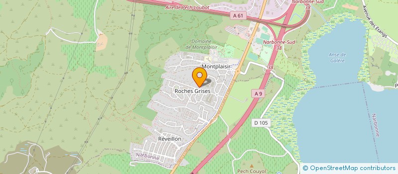 localisation de l'entreprise SCI LE BOURGET à NARBONNE