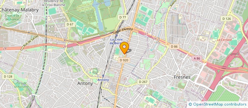 localisation de l'entreprise SCI LE BOURGET à ANTONY