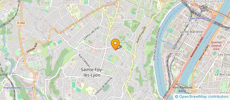 localisation de l'entreprise SCI LE BOURGET 73  SAINTE FOY LES LYON