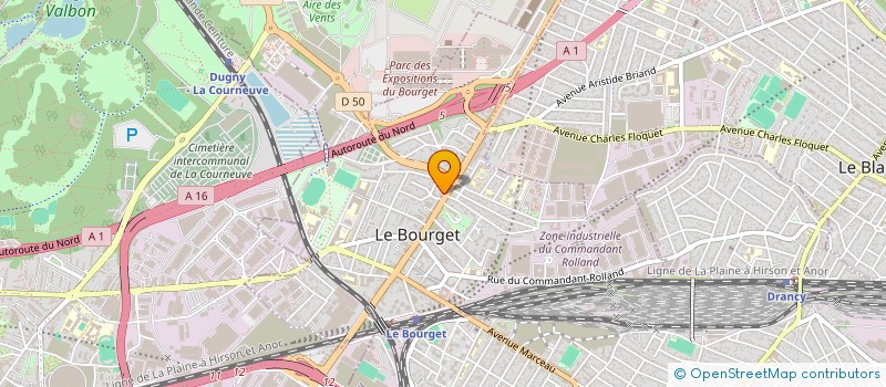 localisation de l'entreprise SCI LE BOURGET IONVESTISSEMENT à LE BOURGET