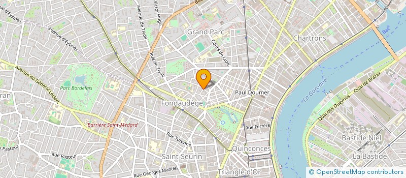 localisation de l'entreprise SCI LE BOURIN  BORDEAUX