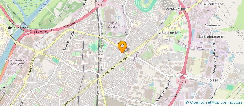 localisation de l'entreprise SCI LE BOURNAY à ANGERS