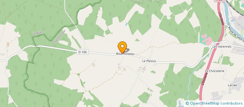 localisation de l'entreprise SCI LE BOURNOISEAU à ARGENTON-SUR-CREUSE