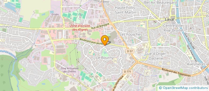 localisation de l'entreprise SCI LE BOURNY à LAVAL