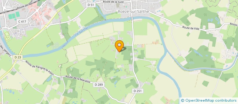 localisation de l'entreprise SCI LE BOURRAY-JFAG  LA SUZE SUR SARTHE