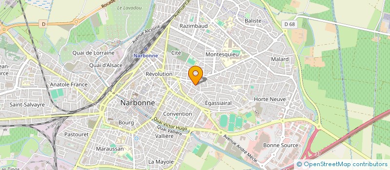 localisation de l'entreprise SCI LE BOURSAM à NARBONNE