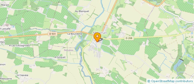 localisation de l'entreprise SCI LE BOUSCAS à GONDRIN