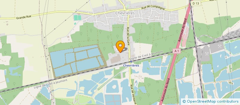 localisation de l'entreprise SCI LE BOUT D'AVAL  CHEVRIERES