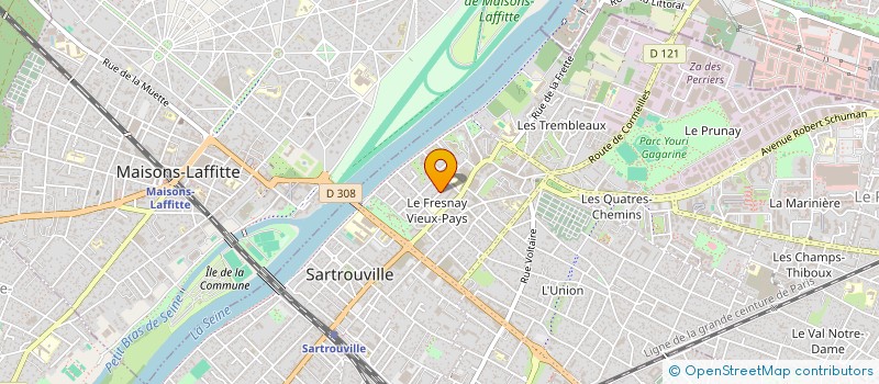 localisation de l'entreprise SCI LE BOUT DE LA TERRE  SARTROUVILLE