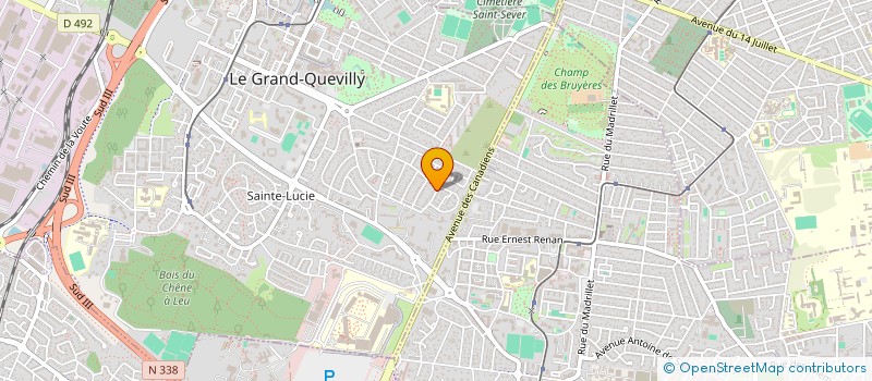 localisation de l'entreprise SCI LE BOUT DU CLOS  LE GRAND-QUEVILLY