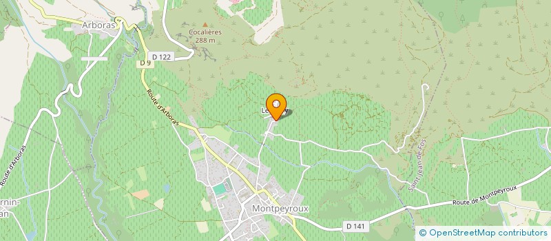 localisation de l'entreprise SCI LE BOUT DU MONDE  MONTPEYROUX