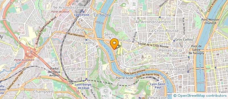 localisation de l'entreprise SCI LE BOUT DU TUNNEL  LYON