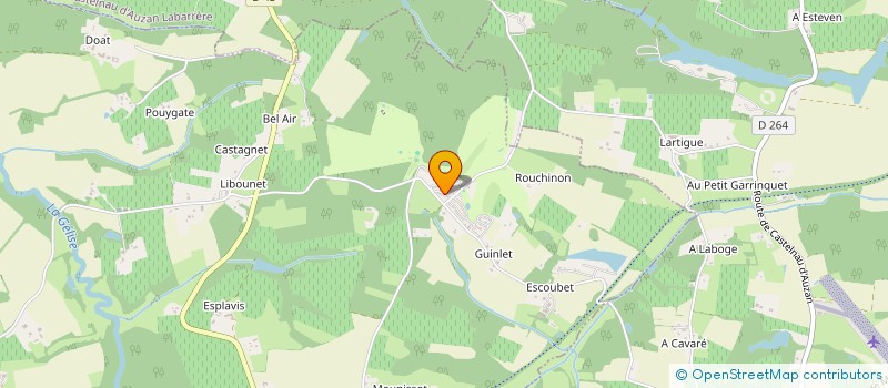 localisation de l'entreprise SCI LE BOUTET  BRETAGNE D'ARMAGNAC