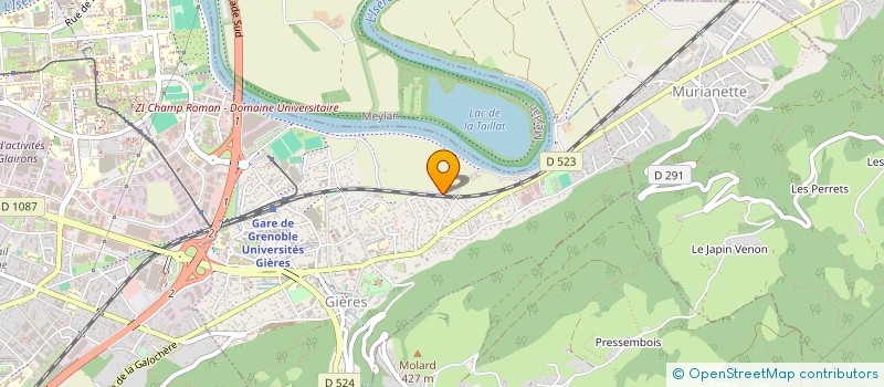 localisation de l'entreprise SCI LE BRAGELONNE MM  GIERES