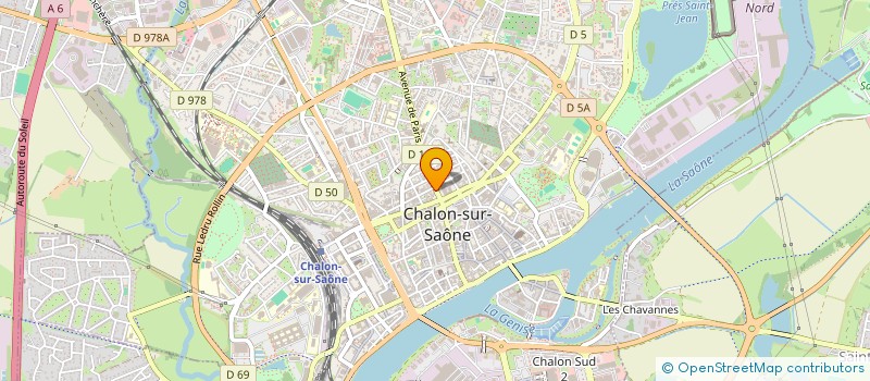 localisation de l'entreprise SCI LE BRAGNY à CHALON-SUR-SAONE
