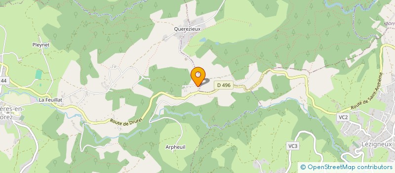 localisation de l'entreprise SCI LE BRAHANT FOREZIEN  VERRIERES-EN-FOREZ