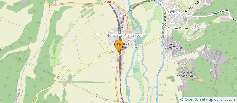 localisation de l'entreprise SCI LE BRANDIN  NUITS