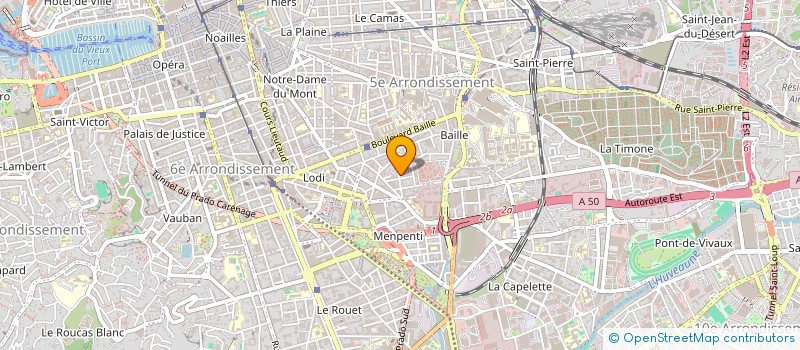 localisation de l'entreprise SCI LE BRANDIS MEDICAL à MARSEILLE