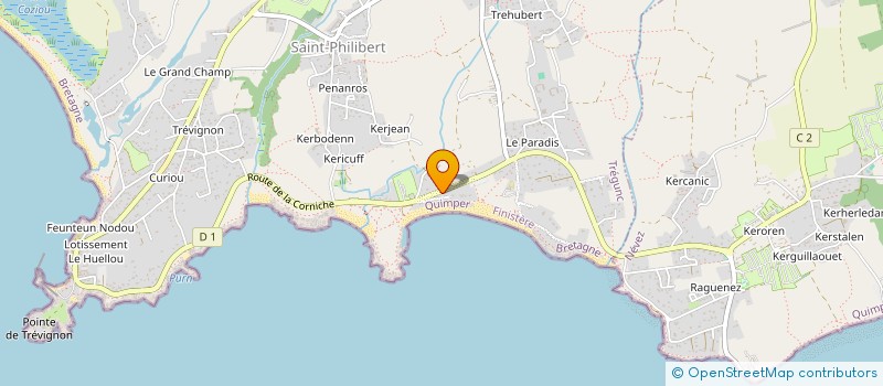 localisation de l'entreprise SCI LE BRAS  TREGUNC