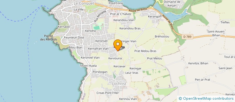 localisation de l'entreprise SCI LE BRAS DE MER  LE CONQUET