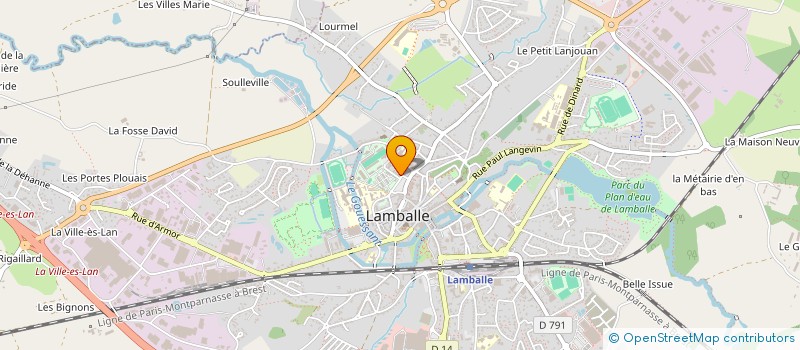 localisation de l'entreprise SCI LE BRETAGNE  LAMBALLE-ARMOR