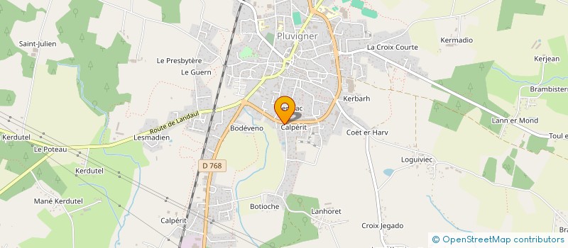 localisation de l'entreprise SCI LE BRETAGNE  PLUVIGNER