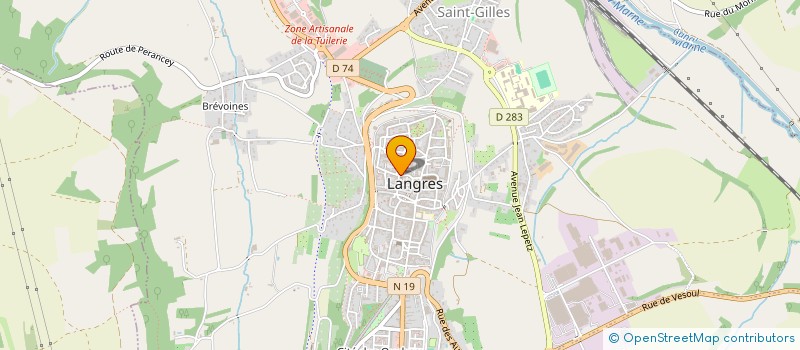 localisation de l'entreprise SCI LE BREUIL à LANGRES