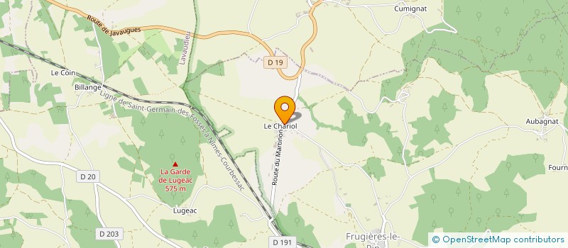 localisation de l'entreprise SCI LE BREUIL  FRUGIERES-LE-PIN