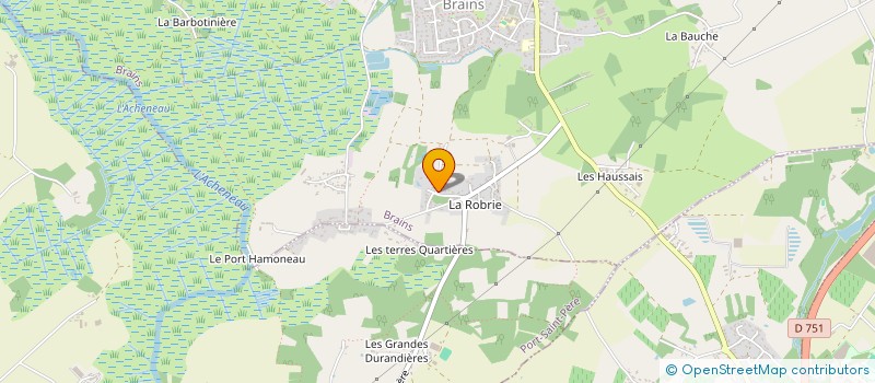 localisation de l'entreprise SCI LE BREUIL  BRAINS