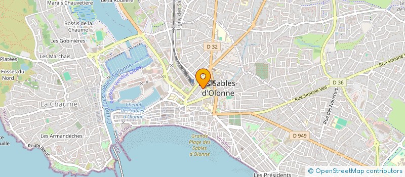 localisation de l'entreprise SCI LE BRIAND à LES SABLES D'OLONNE