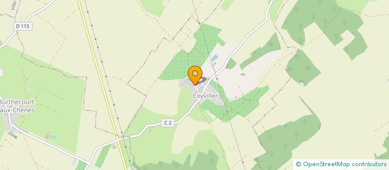 localisation de l'entreprise SCI LE BRIMBELLIER  COYVILLER