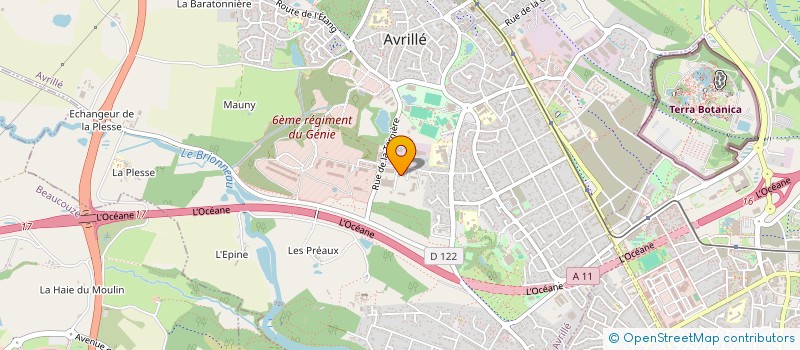 localisation de l'entreprise SCI LE BRIONNEAU  TRELAZE