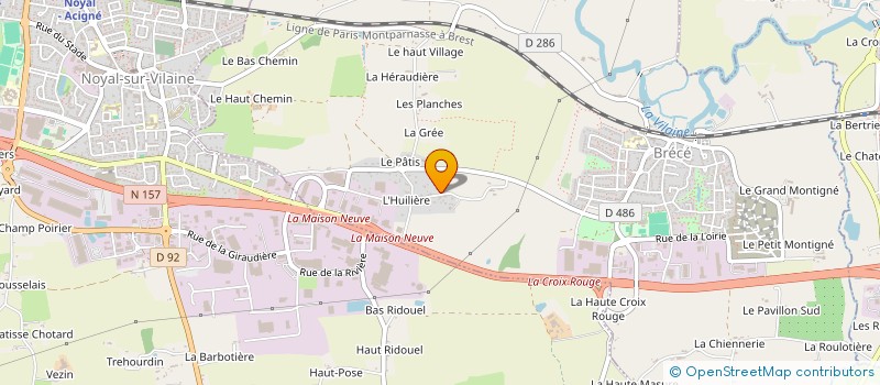 localisation de l'entreprise SCI LE BRIS  BRECE