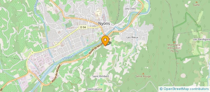 localisation de l'entreprise SCI LE BRIS-BESANGER  NYONS