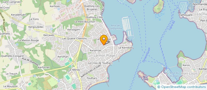 localisation de l'entreprise SCI LE BRISSE LE CLANCHE  LARMOR-PLAGE