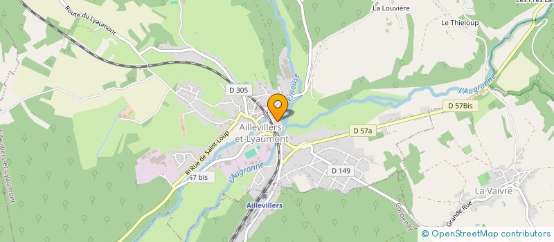 localisation de l'entreprise SCI LE BROT  AILLEVILLERS-ET-LYAUMONT