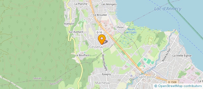 localisation de l'entreprise SCI LE BROUILLET  SEVRIER